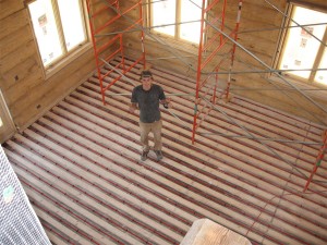 radiant floor heat installation - goes with solar thermal category